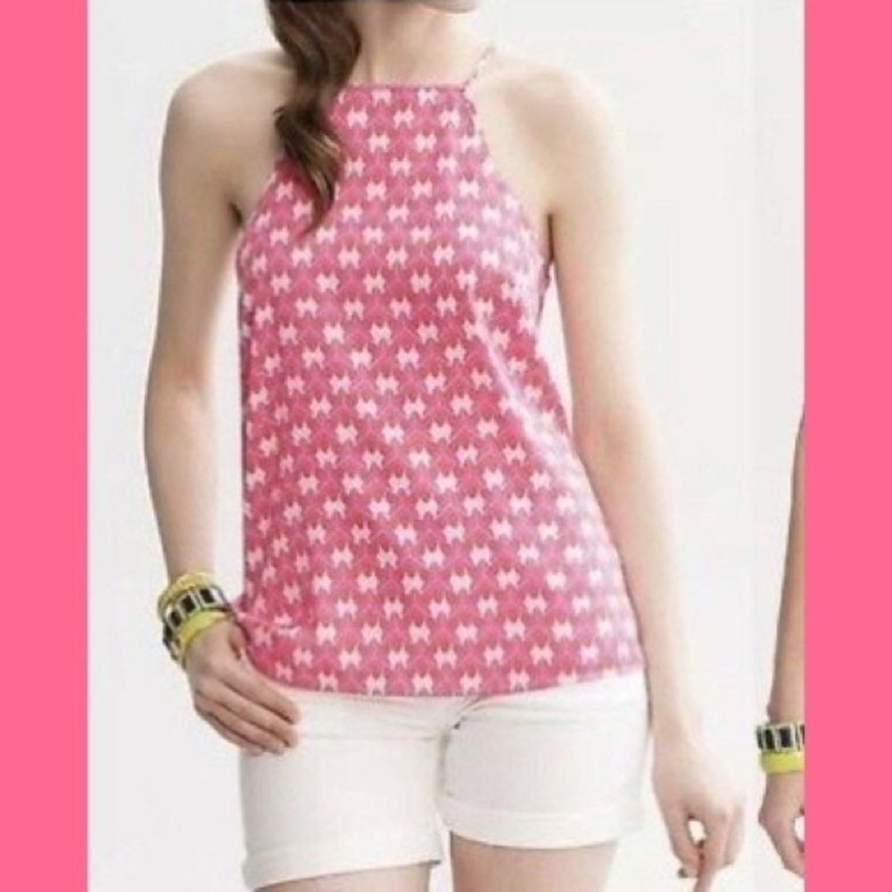 Banana Republic Milly Collection Pink/Orange Top